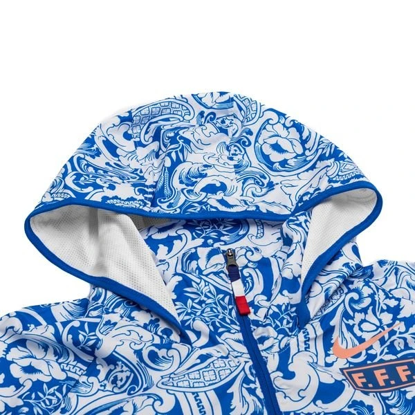 Nike Frankreich Fußballjacke AWF - Weiß/Blau Damen 3 Nike Frankreich Fußballjacke AWF - Weiß/Blau Damen – Bild 3
