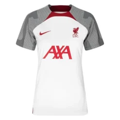 Nike Liverpool Training T-Shirt Dri-FIT Strike - Weiß/Smoke Grau/Rot Damen