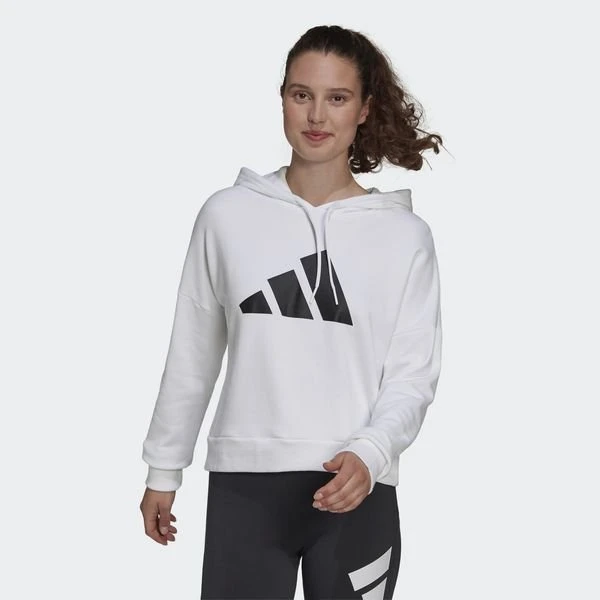 Adidas Hoodie Sportswear Future Icons - Weiß/Schwarz Damen 2 Adidas Hoodie Sportswear Future Icons - Weiß/Schwarz Damen – Bild 2