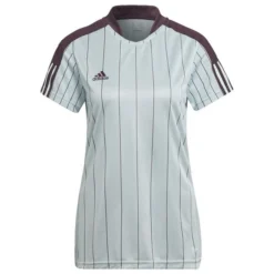 Adidas Training T-Shirt Tiro - Blau/Shadow Maroon Damen