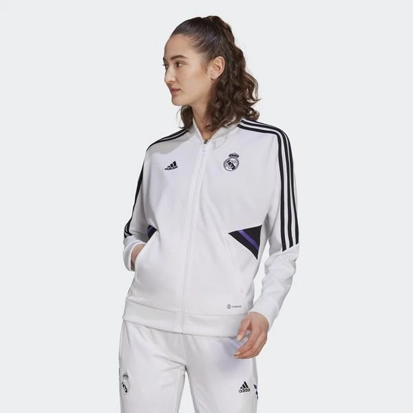 ADIDAS Real Madrid Trainingsjacke Condivo 22 - Weiß/Schwarz Damen 2 ADIDAS Real Madrid Trainingsjacke Condivo 22 - Weiß/Schwarz Damen – Bild 2