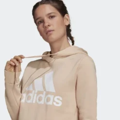 Adidas Originals Adidas Hoodie Essentials Loungewear Fleece - Beige/Weiß Damen -Tentree shop 2ae040528ce4