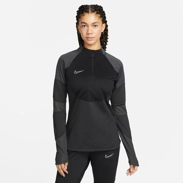 Nike Trainingsshirt Therma-FIT Strike Drill Winter Warrior - Schwarz/Dark Smoke Grau/Weiß Damen 2 Nike Trainingsshirt Therma-FIT Strike Drill Winter Warrior - Schwarz/Dark Smoke Grau/Weiß Damen – Bild 2