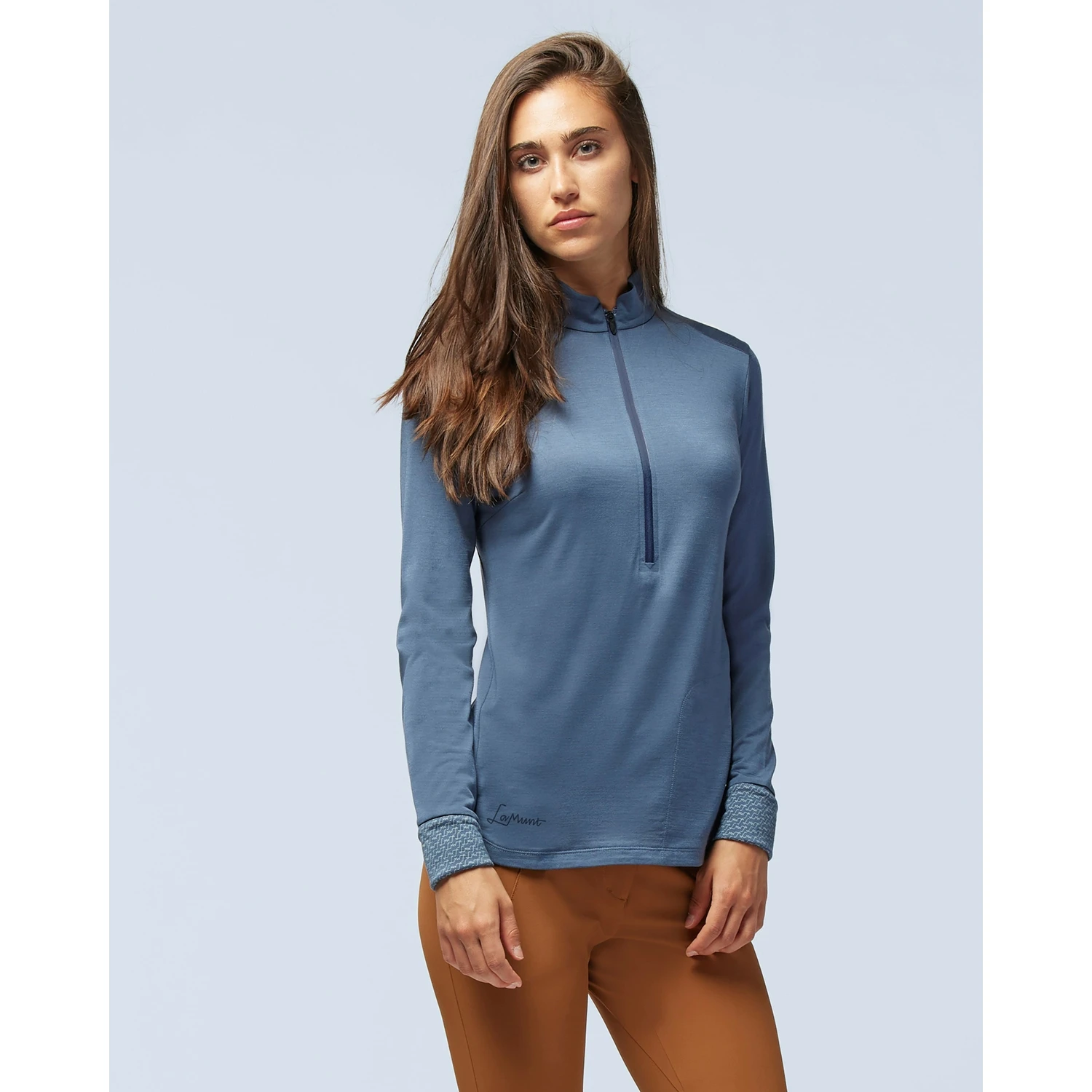 ALEXANDRA LONG SLEEVE ZIP TEE Damen Longsleeve 2 ALEXANDRA LONG SLEEVE ZIP TEE Damen Longsleeve – Bild 2