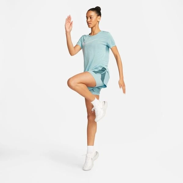 Nike Laufshorts 10K 2IN1 - Blau/Grün/Grau Damen 3 Nike Laufshorts 10K 2IN1 - Blau/Grün/Grau Damen – Bild 3