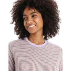 Icebreaker W Merino Linen SS Tee Stripe Damen T-Shirt -Tentree shop 380304 27 0 pic6