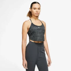Nike W NK One Dri-Fit Crop Tank Top AOP Damen