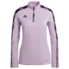 Adidas Trainingsshirt Tiro Midlayer - Lila/Schwarz Damen