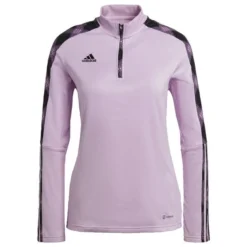 Adidas Trainingsshirt Tiro Midlayer - Lila/Schwarz Damen
