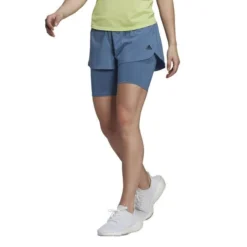 Adidas Laufshorts 2IN1 Run Icons - Blau Damen