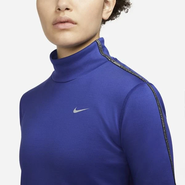 Nike Pro Trainingsshirt Therma-FIT - Navy/Grau Damen 3 Nike Pro Trainingsshirt Therma-FIT - Navy/Grau Damen – Bild 3