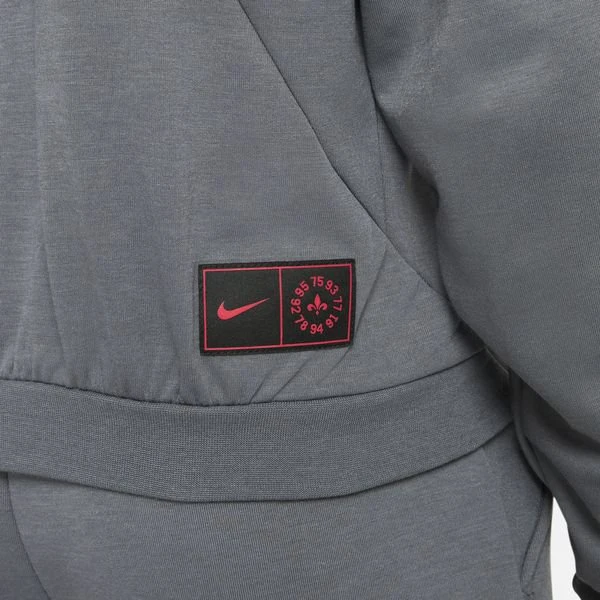 Nike Paris Saint-Germain Hoodie Travel - Grau/Schwarz/Rot Damen 8 Nike Paris Saint-Germain Hoodie Travel - Grau/Schwarz/Rot Damen – Bild 8