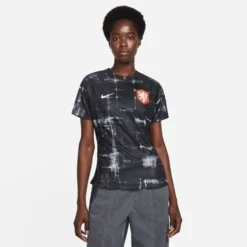 Nike Holland Training T-Shirt Dri-FIT Pre Match 2022/23 - Schwarz/Weiß Damen