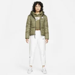 Nike Winterjacke NSW Therma-FIT Repel - Grün/Weiß Damen -Tentree shop 48ea4b8f8642