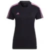 Adidas Training T-Shirt Tiro Essentials - Schwarz/Pink Damen