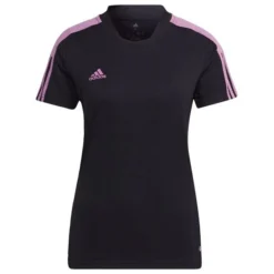 Adidas Training T-Shirt Tiro Essentials - Schwarz/Pink Damen