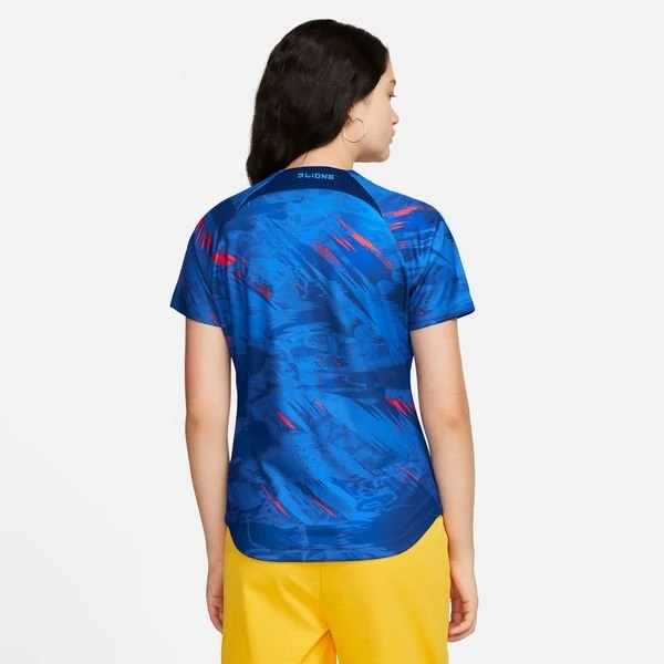 Nike England Training T-Shirt Dri-FIT Pre Match 2022/23 - Blau/Blau/Blau Damen 2 Nike England Training T-Shirt Dri-FIT Pre Match 2022/23 - Blau/Blau/Blau Damen – Bild 2