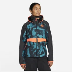 Nike Chelsea Jacke AWF - Schwarz/Orange Damen