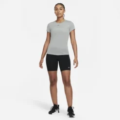 Nike Training T-Shirt Dri-FIT One Slim - Grau/Schwarz Damen -Tentree shop 5cc8d307c711
