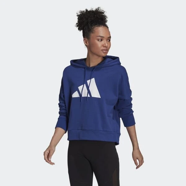 Adidas Hoodie Future Icons - Blau Damen 2 Adidas Hoodie Future Icons - Blau Damen – Bild 2