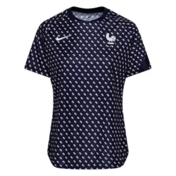 Nike Frankreich Training T-Shirt Dri-FIT Frauen EM 2022 - Blau/Weiß Damen