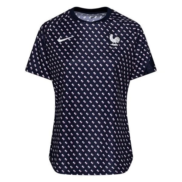 Nike Frankreich Training T-Shirt Dri-FIT Frauen EM 2022 - Blau/Weiß Damen 1 Nike Frankreich Training T-Shirt Dri-FIT Frauen EM 2022 - Blau/Weiß Damen