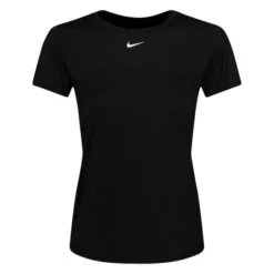 Nike Training T-Shirt Dri-FIT One Slim - Schwarz/Weiß Damen