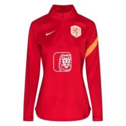 Nike Holland Trainingsshirt Dri-FIT Academy Pro Drill Frauen EM 2022 - Rot/Orange/Weiß Damen