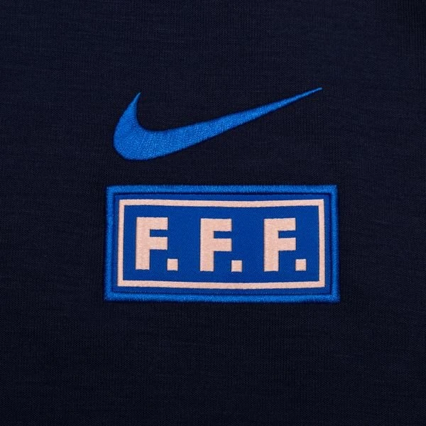 Nike Frankreich Hoodie Dri-FIT Travel Frauen EM 2022 - Blau/Blau Damen 2 Nike Frankreich Hoodie Dri-FIT Travel Frauen EM 2022 - Blau/Blau Damen – Bild 2