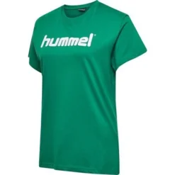 Hummel Go Cotton Logo T-Shirt - Grün Damen