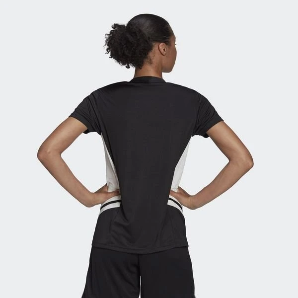 Adidas Condivo 22 Training T-Shirt - Schwarz/Weiß Damen 4 Adidas Condivo 22 Training T-Shirt - Schwarz/Weiß Damen – Bild 4