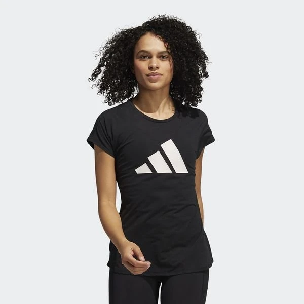Adidas Training T-Shirt 3-Stripes - Schwarz/Weiß Damen 2 Adidas Training T-Shirt 3-Stripes - Schwarz/Weiß Damen – Bild 2