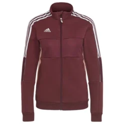 Adidas Track Jacke Tiro Winterized - Bordeaux/Weiß Damen