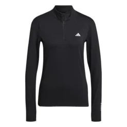 Adidas Trainingsshirt Techfit 1/4 Reißverschluss - Schwarz/Weiß Damen