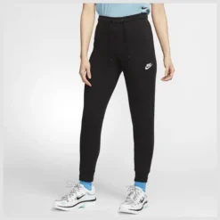 Nike Sportswear Essential Fleece-Hose Mit Mittelhohem Bund Für Damen
