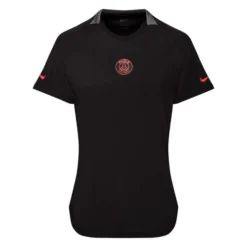 Nike Paris Saint-Germain Training T-Shirt Dri-FIT Lifestyle - Schwarz/Grau/Rot Damen