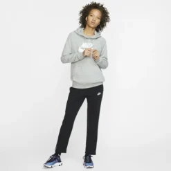 Nike Hoodie NSW Essential Fleece Pullover - Grau/Weiß Damen -Tentree shop 8e9e201b9af6
