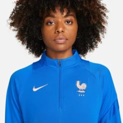 Nike Frankreich Trainingsshirt Dri-FIT Academy Pro Drill Frauen EM 2022 - Blau/Weiß Damen -Tentree shop 902c34c7f09b