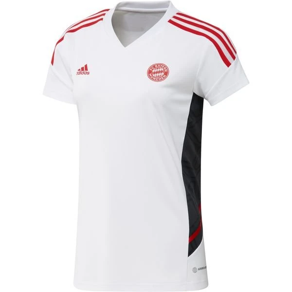 ADIDAS Bayern München Training T-Shirt Condivo 22 - Weiß/Rot Damen 1 ADIDAS Bayern München Training T-Shirt Condivo 22 - Weiß/Rot Damen