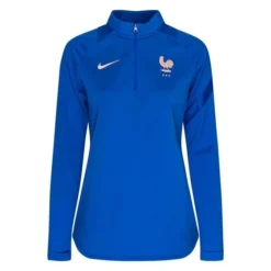 Nike Frankreich Trainingsshirt Dri-FIT Academy Pro Drill Frauen EM 2022 - Blau/Weiß Damen