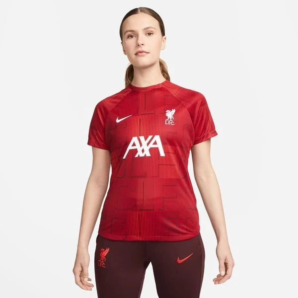 Nike Liverpool Training T-Shirt Dri-FIT Pre Match - Rot/Weiß Damen 1 Nike Liverpool Training T-Shirt Dri-FIT Pre Match - Rot/Weiß Damen
