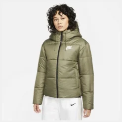 Nike Winterjacke NSW Therma-FIT Repel - Grün/Weiß Damen