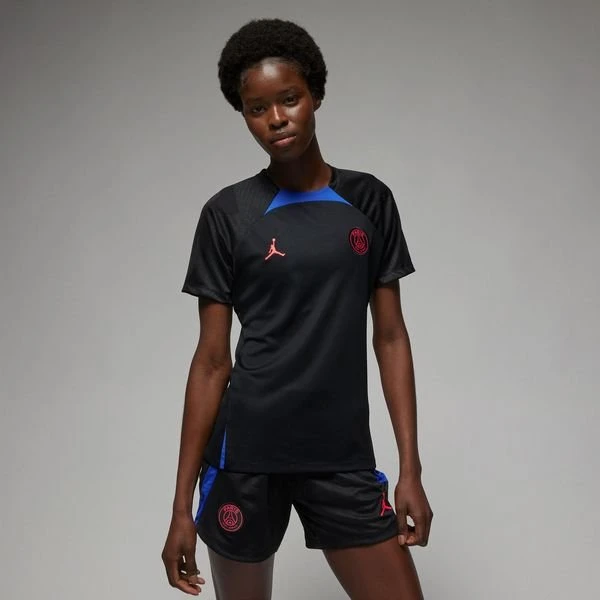 Nike Paris Saint-Germain Training T-Shirt Dri-FIT Strike Jordan X PSG - Schwarz/Blau/Rot Damen 1 Nike Paris Saint-Germain Training T-Shirt Dri-FIT Strike Jordan X PSG - Schwarz/Blau/Rot Damen