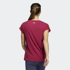 Adidas Training T-Shirt 3-Stripes - Bordeaux/Weiß Damen -Tentree shop a7f9b548db63