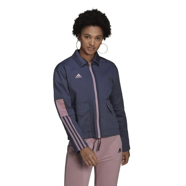 Adidas Jacke Tiro Cargo - Blau Damen 1 Adidas Jacke Tiro Cargo - Blau Damen