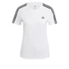 Adidas T-Shirt 3-Stripes - Weiß/Schwarz Damen