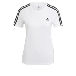 Adidas T-Shirt 3-Stripes - Weiß/Schwarz Damen