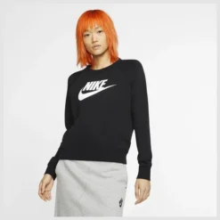 Nike Sportswear Essential Fleece-Rundhalsshirt Für Damen