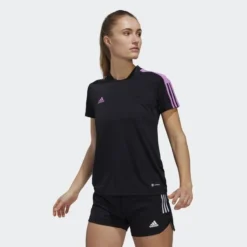 Adidas Training T-Shirt Tiro Essentials - Schwarz/Pink Damen -Tentree shop bbd2b76dc4e4