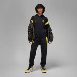 Nike Paris Saint-Germain Hoodie Jordan X PSG - Schwarz/Gelb Damen -Tentree shop c09df4b65cbf